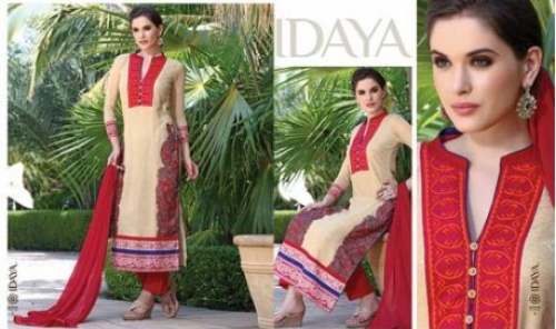 Unstitched Georgette Suit by Lyallpur Fabrics
