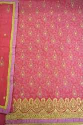 Unstitched Pure Crepe Embroidered Suit Dupatta