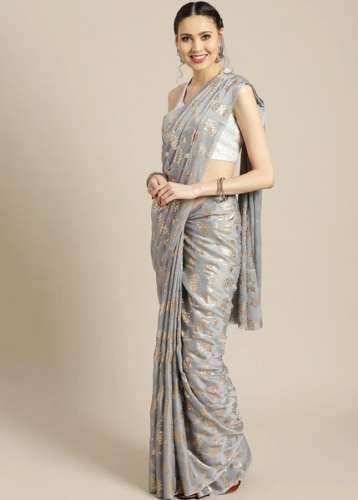 Fancy Foil Printed Georgette Ishin Brand Saree