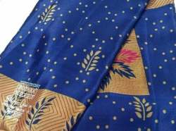 Blue Printed Floral Print Saree