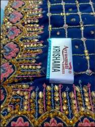 Navy Blue Fancy Silk Saree