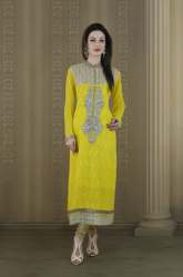 Yellow Designer Kurtis