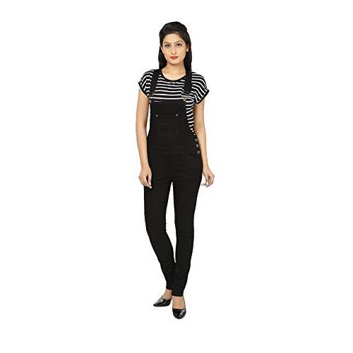 Black Ladies Dungaree by Koumi Traderss