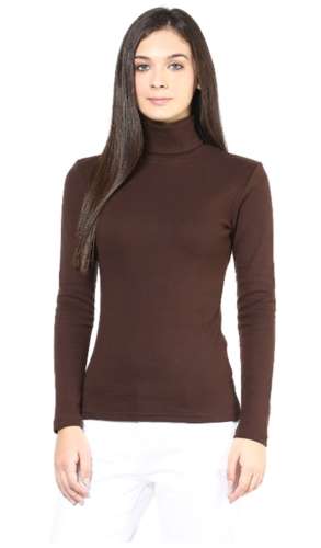 Girls High Neck Woolen T-Shirts