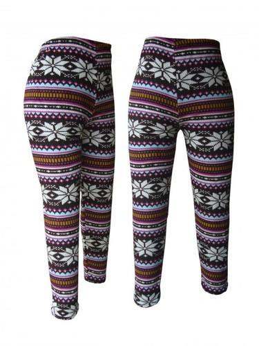 Woolen Printed Lycra Leggings