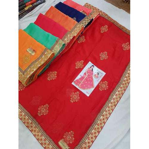 Embroidered Designer Saree by Kaavya Creations