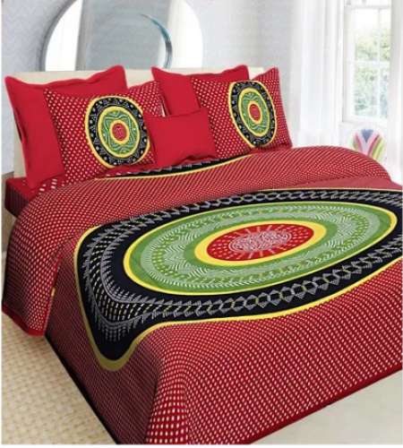 Anokhi Jaipuri Cotton Double Bed Sheet 