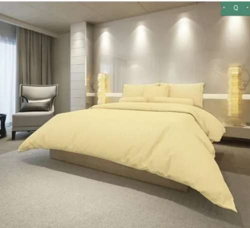 Cotton Satin Stripe Hotel Bedsheet