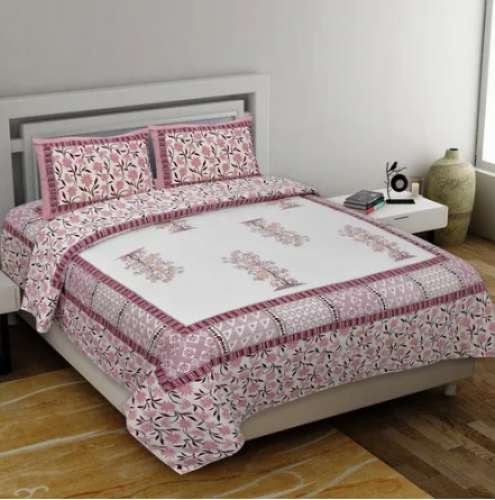 Jaipuri Cotton printed  Bed Sheet by Ablaze