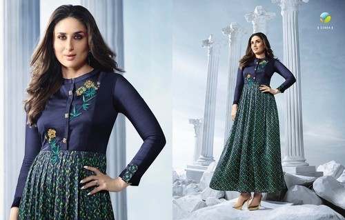 Block Printed Anarkali Kurtis