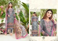 Unstitched Cotton Embroidered Suits