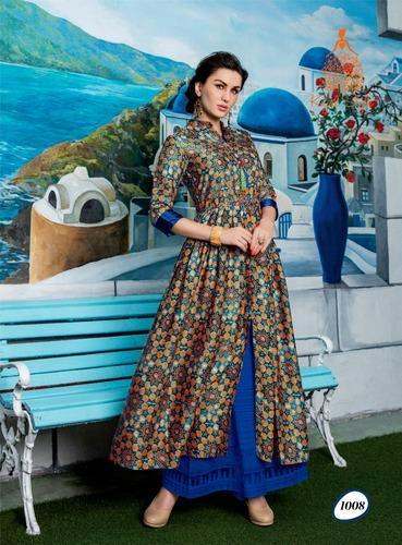 Womens Long Rayon Kurtis