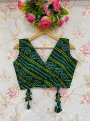 bandhani  silk blouse 