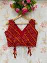 bandhani  silk blouse  thumb 4