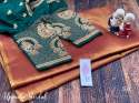BRIDEAL SILK SAREE EITH ARRI WORK BLOUSE thumb 2