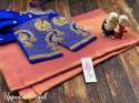 BRIDEAL SILK SAREE EITH ARRI WORK BLOUSE thumb 7