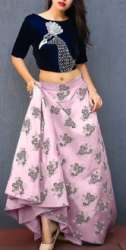 pink replica lehenga
