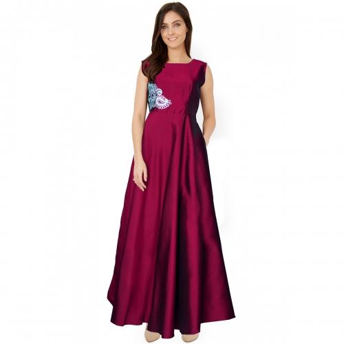 Designer Plain Gown