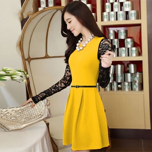Designer Yellow Dress2