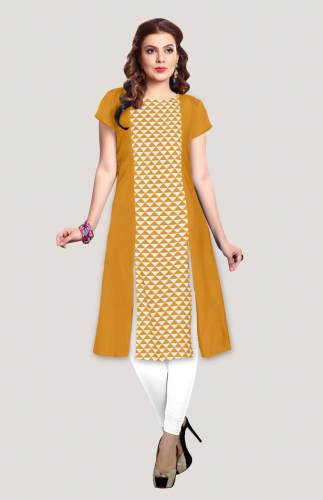 SKU : Deltin kurti 115 yellow