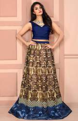 SKU - L-65 Rudra Blue Lahenga