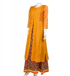 cotton jaipuri printed round neck kurti