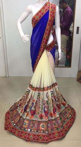 embroidery border saree