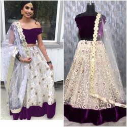 Designer Net Lehenga