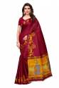 Klamkari khadi Silk Saree thumb 1