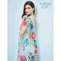 Kriti in Sky - designer net saree thumb 1