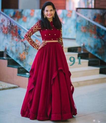 Ruffle lehengha Choli 