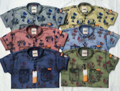 Printed Half sleeve shirts for men by Gossip