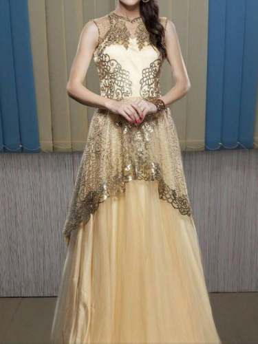 Fancy High Low Indowestern Dress For Women by Tapasya Collections