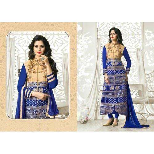 Georgette Ladies Straight Suits