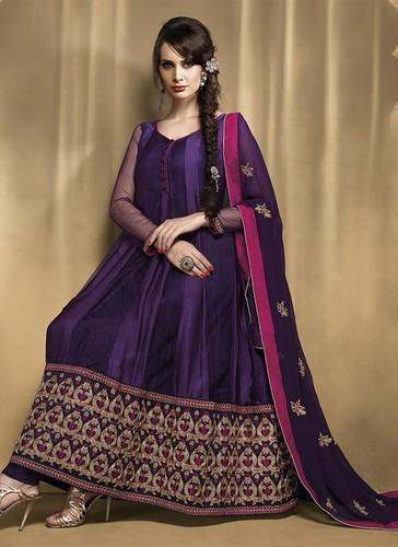 Attractive Embroidered Anarkali ladies Suit  by Shreyansh Exports