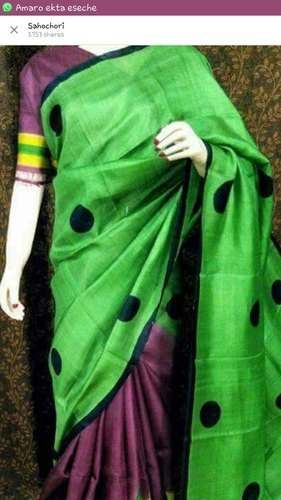 Designer Printed Kantha saree by Sahochori