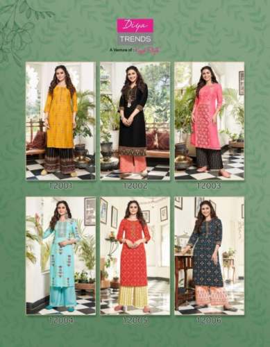  Biba’s Vol 12 Kurti Plazzo set by Kajal Style