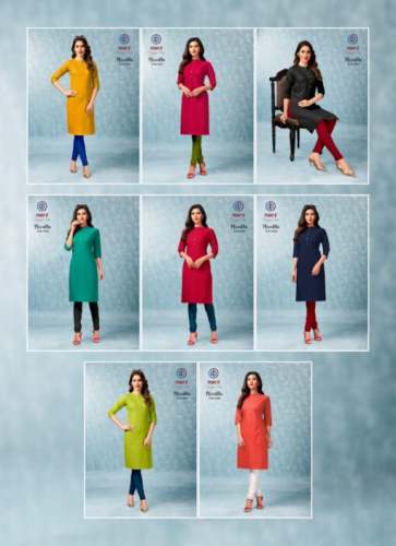 Nivedita Vol 5 Heavy Flex Cotton Kurti by Deeptex  by S M Creation