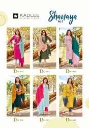 Shanaya Vol 3 Kurti pant set by Kadlee 