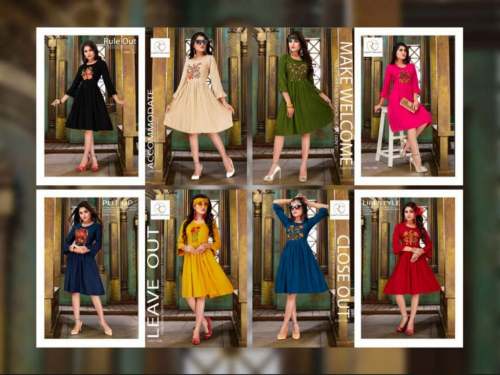 Fancy Embroidered Short Kurti