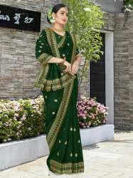 HEAVY EMBROIDERY WORK & STONE WORK SAREE
