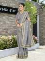 HEAVY EMBROIDERY WORK & STONE WORK SAREE thumb 1