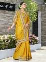 HEAVY EMBROIDERY WORK & STONE WORK SAREE thumb 3