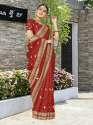 HEAVY EMBROIDERY WORK & STONE WORK SAREE thumb 6