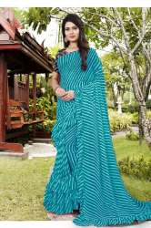 Leheriya Saree With Jhalar by Patankar Fab