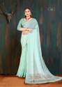 PATANKAR FAB PERESNT  FANCY CHIFFON BRASSO SAREE thumb 4