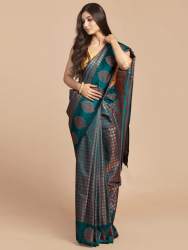 Patankar Fab Presenting Copper Green Saree
