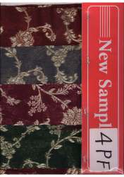 spun cotton pure zari brocade weaving fabric 04