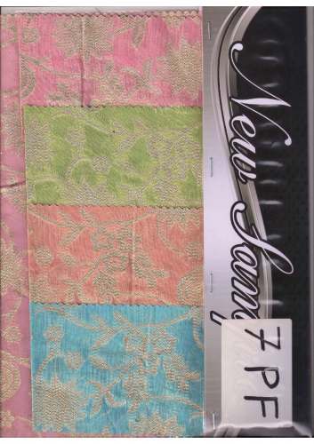 spun cotton pure zari brocade weaving fabric 07