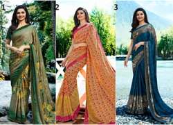 Georgette Printed Saree- Amba